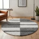 Ayyildiz Teppiche Gala Shaggy 2505 Hochflor-Teppich Rund Hellgrau Bild 2