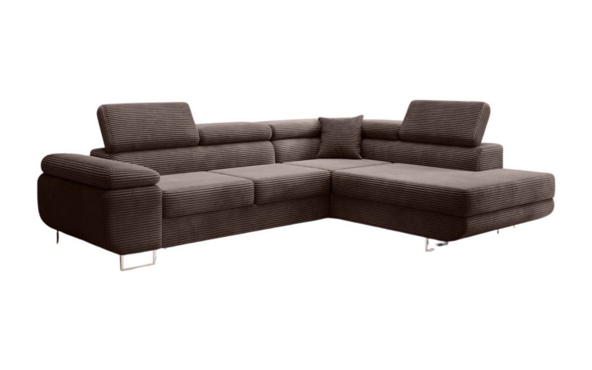 Luxusbetten24 Schlafsofa Aston Braun mit Schlaf- und Klappfunktion - Bild 2