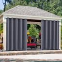 Jibenhome Outdoorgardine Wetterfest mit Ösen 2 St Bild 2