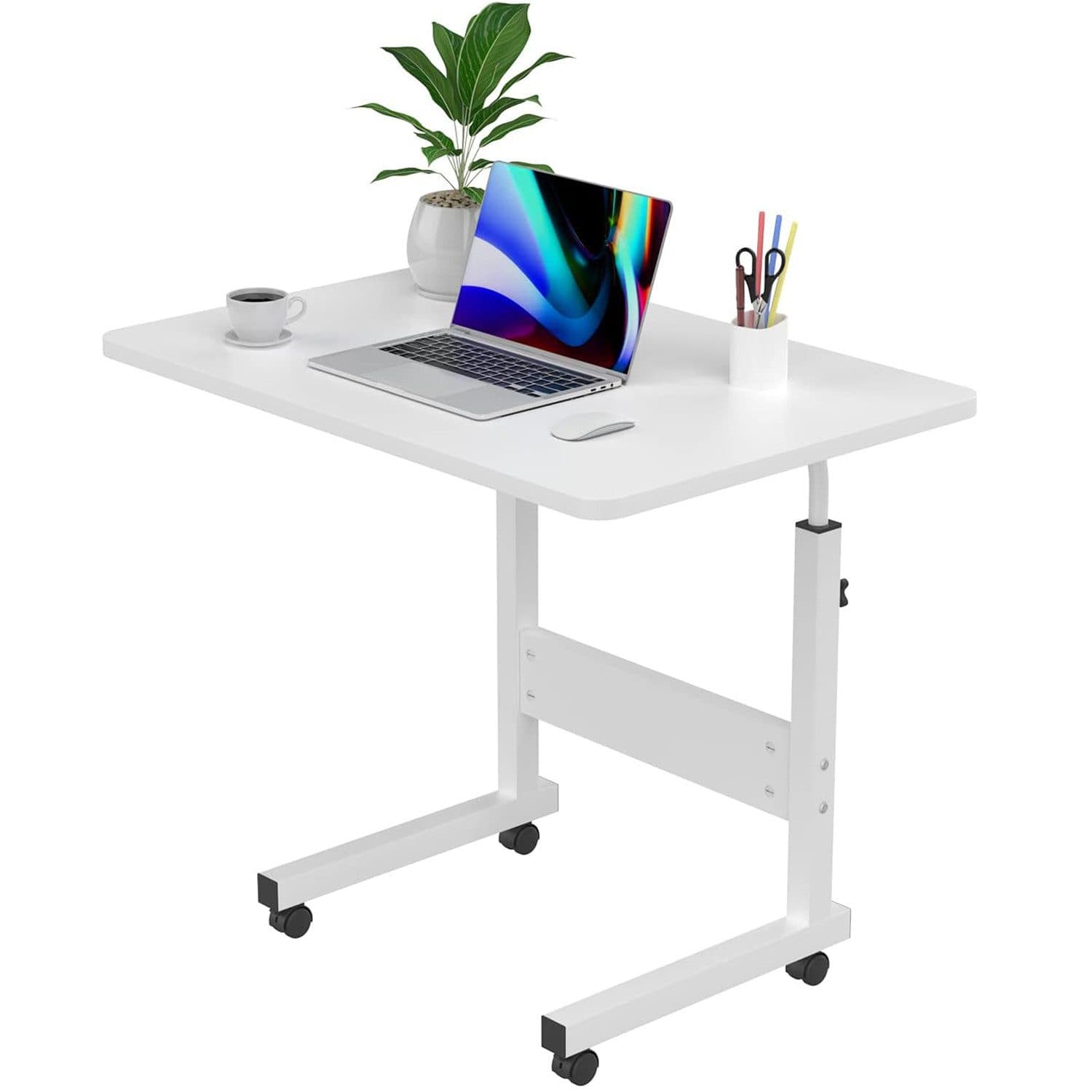 Rhein Beleuchtung Beistelltisch Laptoptisch höhenverstellbar, mobiler Schreibtisch, Sofatisch - Bild 2