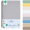 BARBONS Spannbettlaken Baby Jersey 100% Baumwolle Grau Bild 2