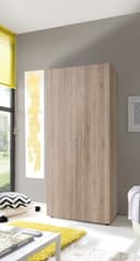 Pol-Power Kleiderschrank Drehtürenschrank BASE 2 Eiche Holzwerkstoff Bild 2