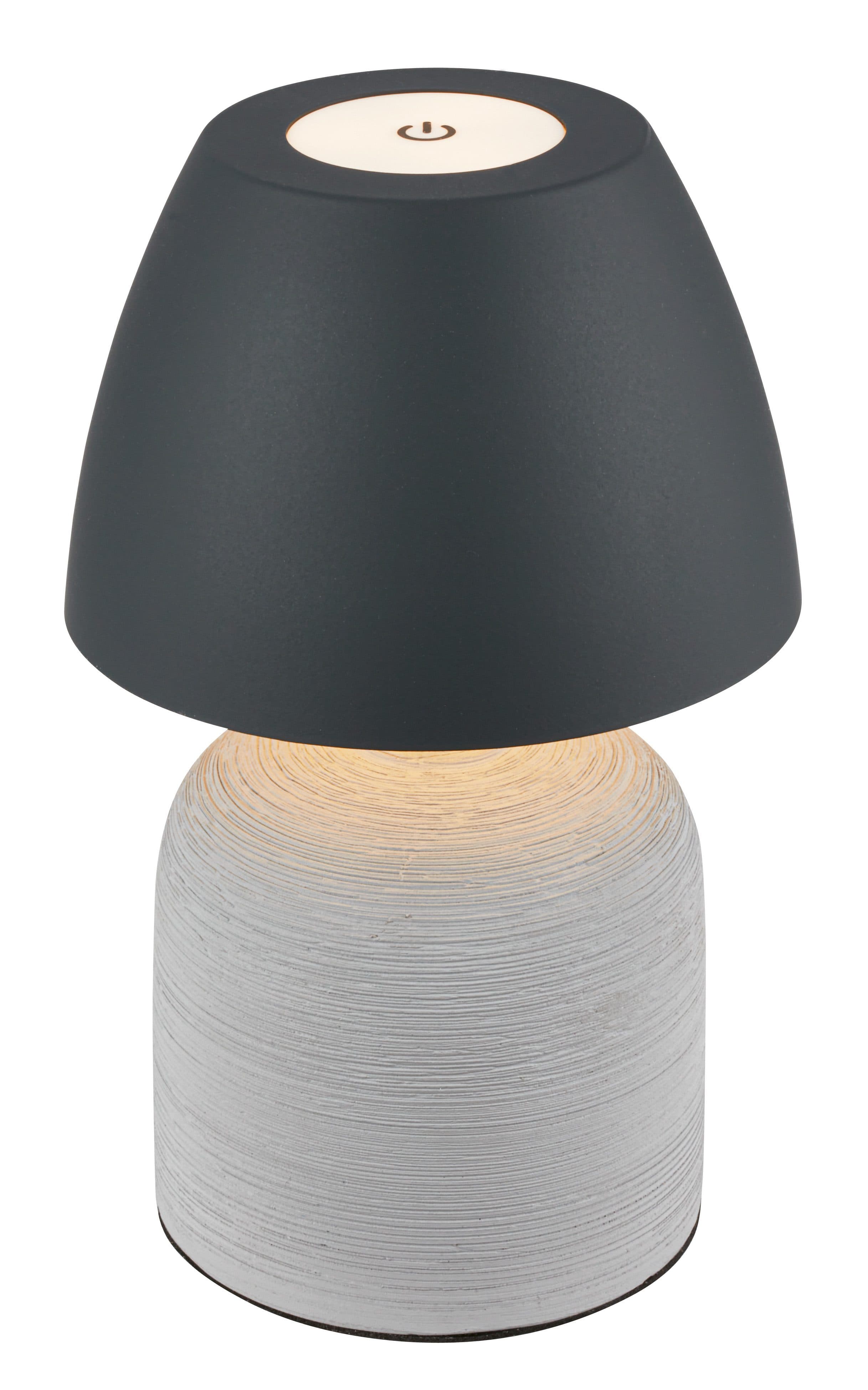 Briloner Leuchten LED Außen-Tischleuchte CERA 7593015 Grau