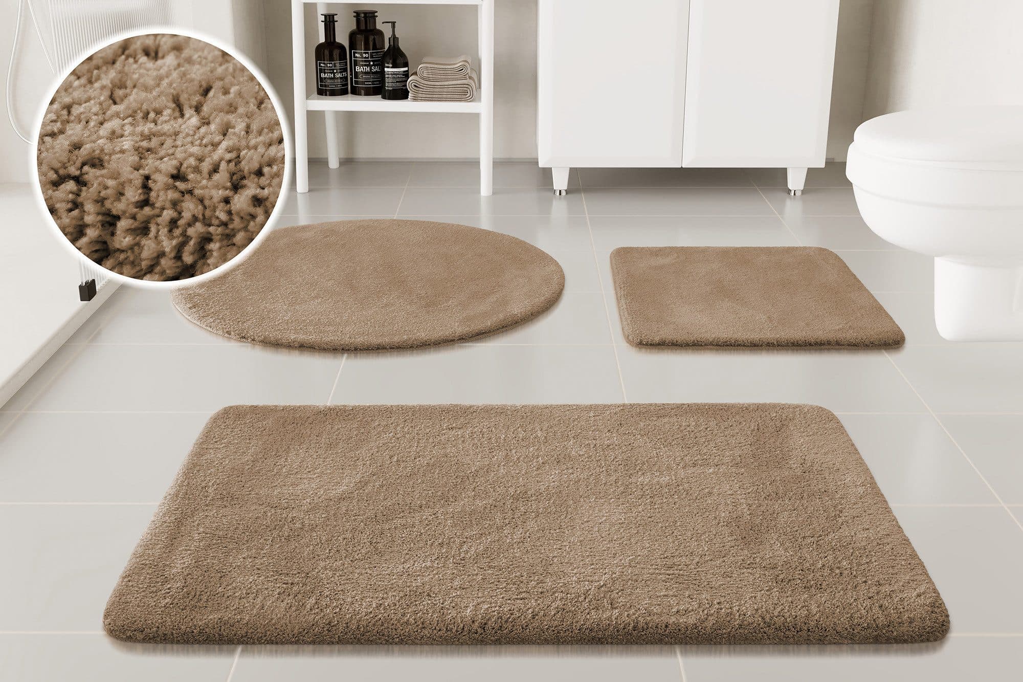 OTTO home Badematte Neele Beige Rutschhemmend Polyester - Bild 2