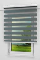 LYSEL® Doppelrollo Grau mit Blende blickdicht Bild 2