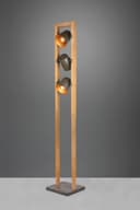 TRIO LEUCHTEN Stehlampe Bell 3-flammig Grau Nickel-Antik Bild 2
