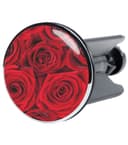 Sanilo Waschbeckenstöpsel Rosen Ø 4,0 cm Hochwertig Universell Mit Motiv 100% Wasserdicht Bild 2
