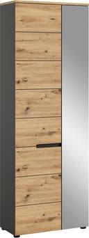 Home Affaire Garderobenschrank REHAT Grau mit Soft-Close Bild 2