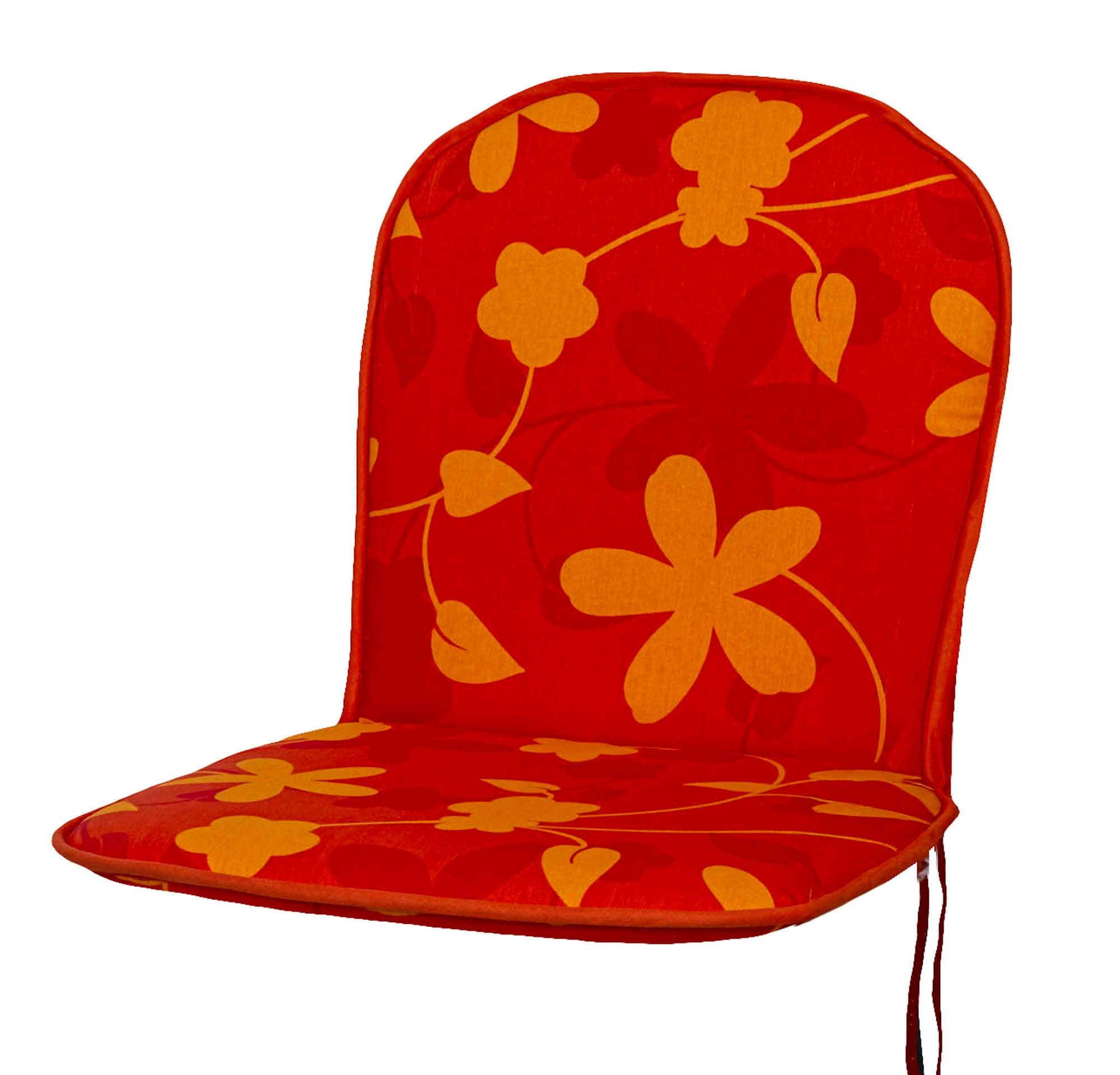 KETTtex Polsterauflage Monoblock Niedrige Lehne Rot-Orange - Bild 2