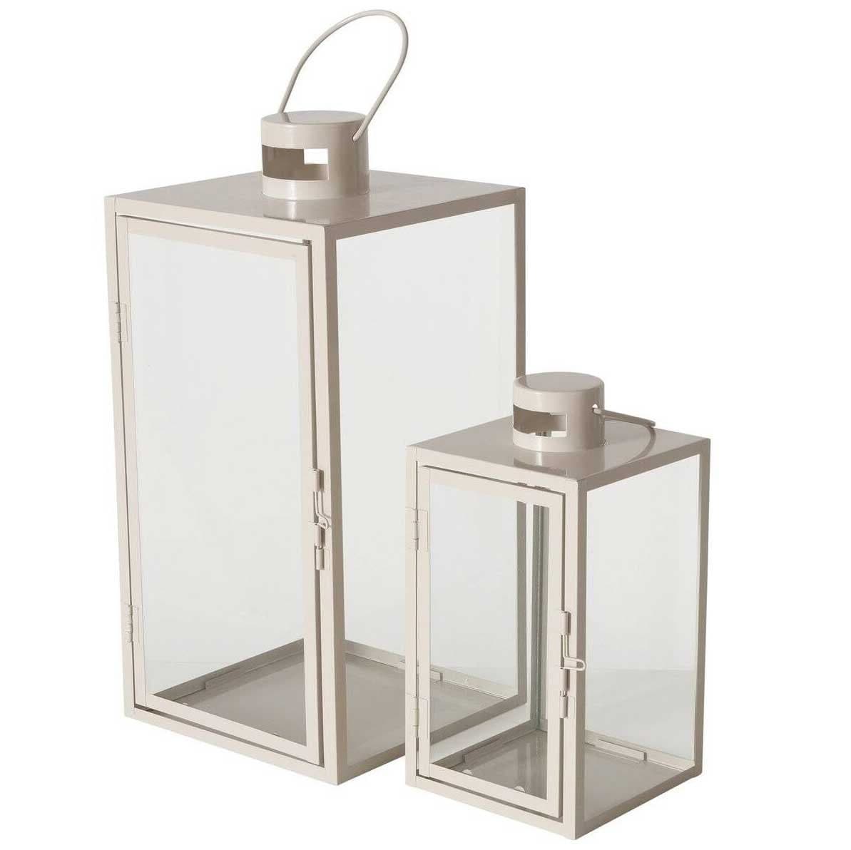 BOLTZE GRUPPE GmbH Kerzenlaterne ARANIA Metall Beige 2er-Set - Bild 2