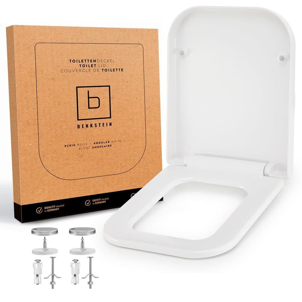 Benkstein WC-Sitz Duroplast eckig weiß Soft-Close - Bild 2