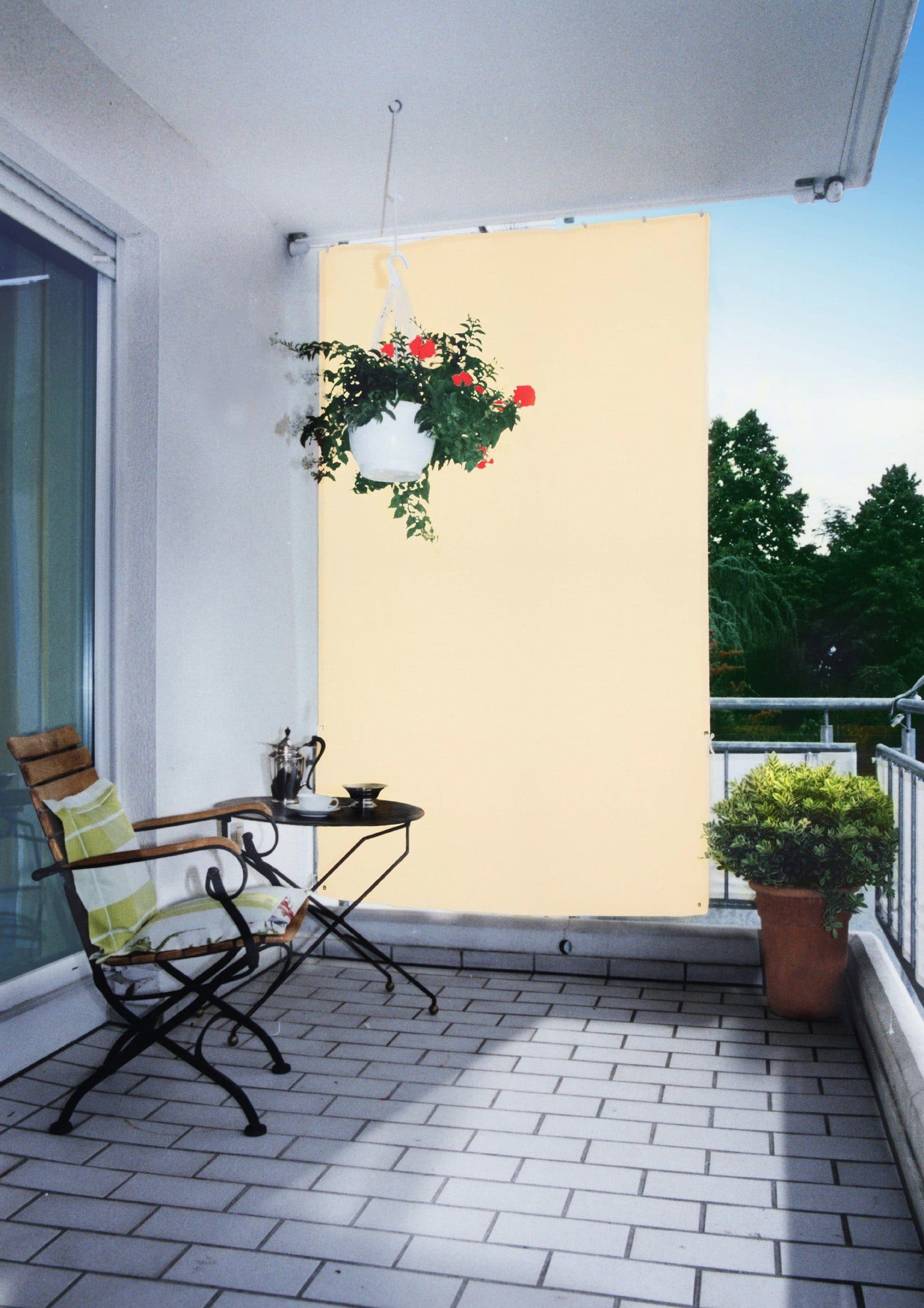 Senkrechtmarkise FLORACORD beige Polyester