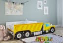Kids Collective Autobett Kinderbett Baustelle Gelb mit Rausfallschutz Bild 2