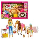 Barbie Reitspaß Spiel-Set mit Puppen, Pferd und Pony Bild 2