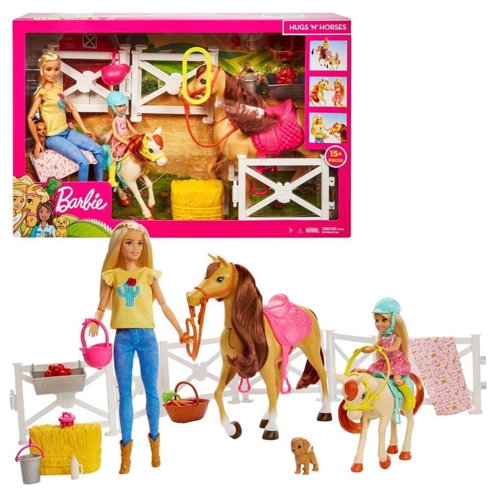 Barbie Reitspaß Spiel-Set mit Puppen, Pferd und Pony - Bild 2
