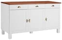 HOME AFFAIRE Oslo Unterschrank 150cm Massivholz Kiefer Beige/Gelb Bild 2