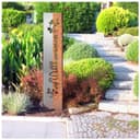 tuning-art Gartenstecker Willkommen Edelrost Stahl Bild 2