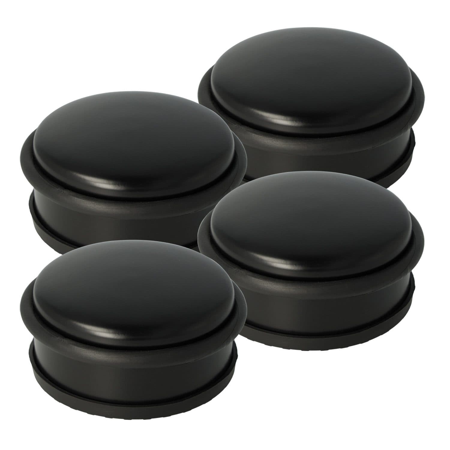 WESTCOTT Bodentürstopper Edelstahl Schwarz 4er Pack Rutschfest - Bild 2