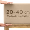 Wolkenfeld Spannbettlaken Boxspringbett Beige Jersey Bild 2