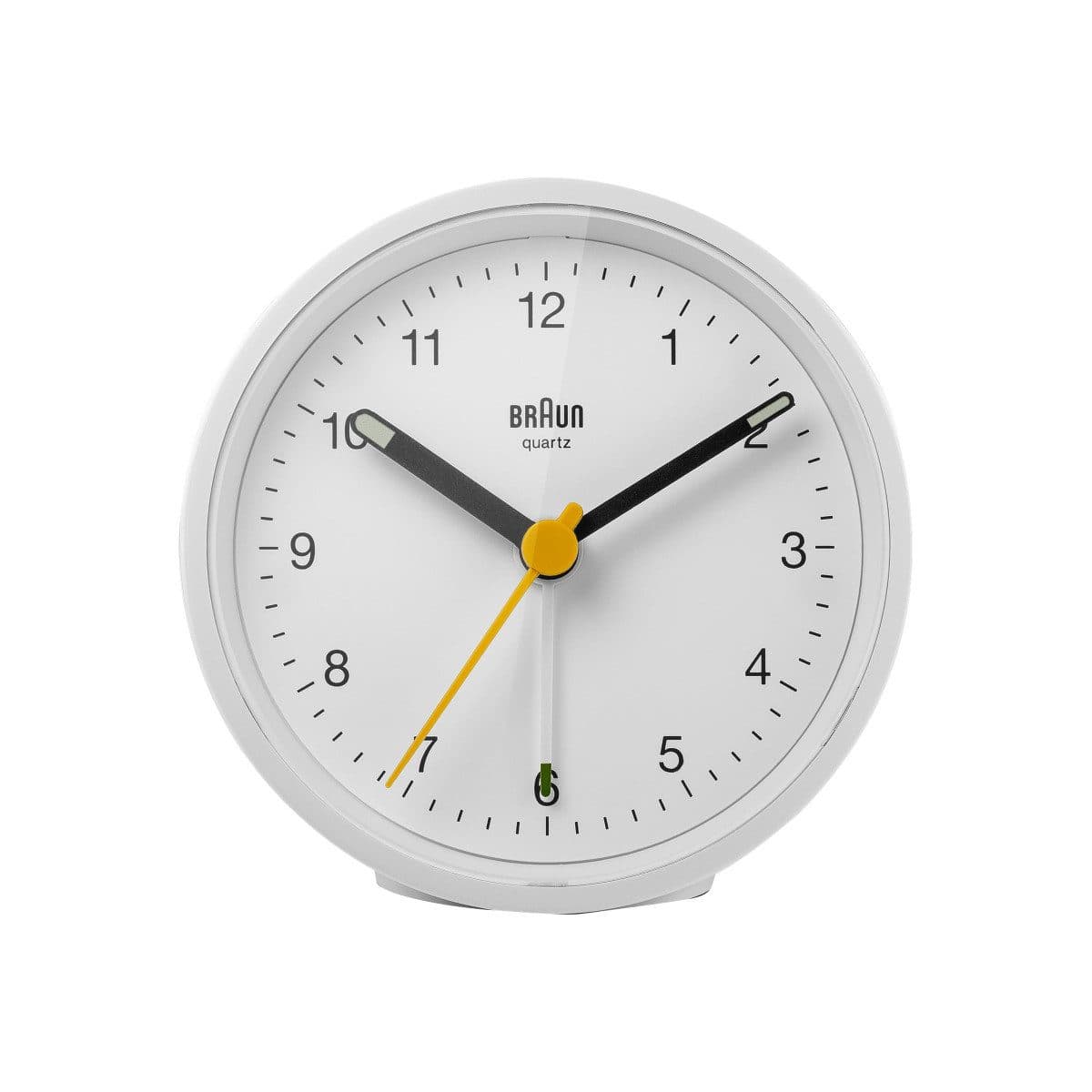 Braun Wecker BC12 Quarzwecker Weiß mit Crescendo-Alarm