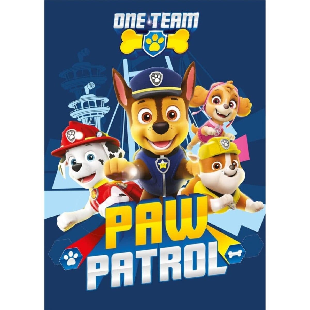 Paw Patrol Polar Fleece Kuscheldecke 110x140 cm