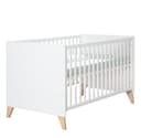 roba® Babybett Leon - Babybett mit 3 Schlupfsprossen & 3-fach höhenverstellbar Bild 2