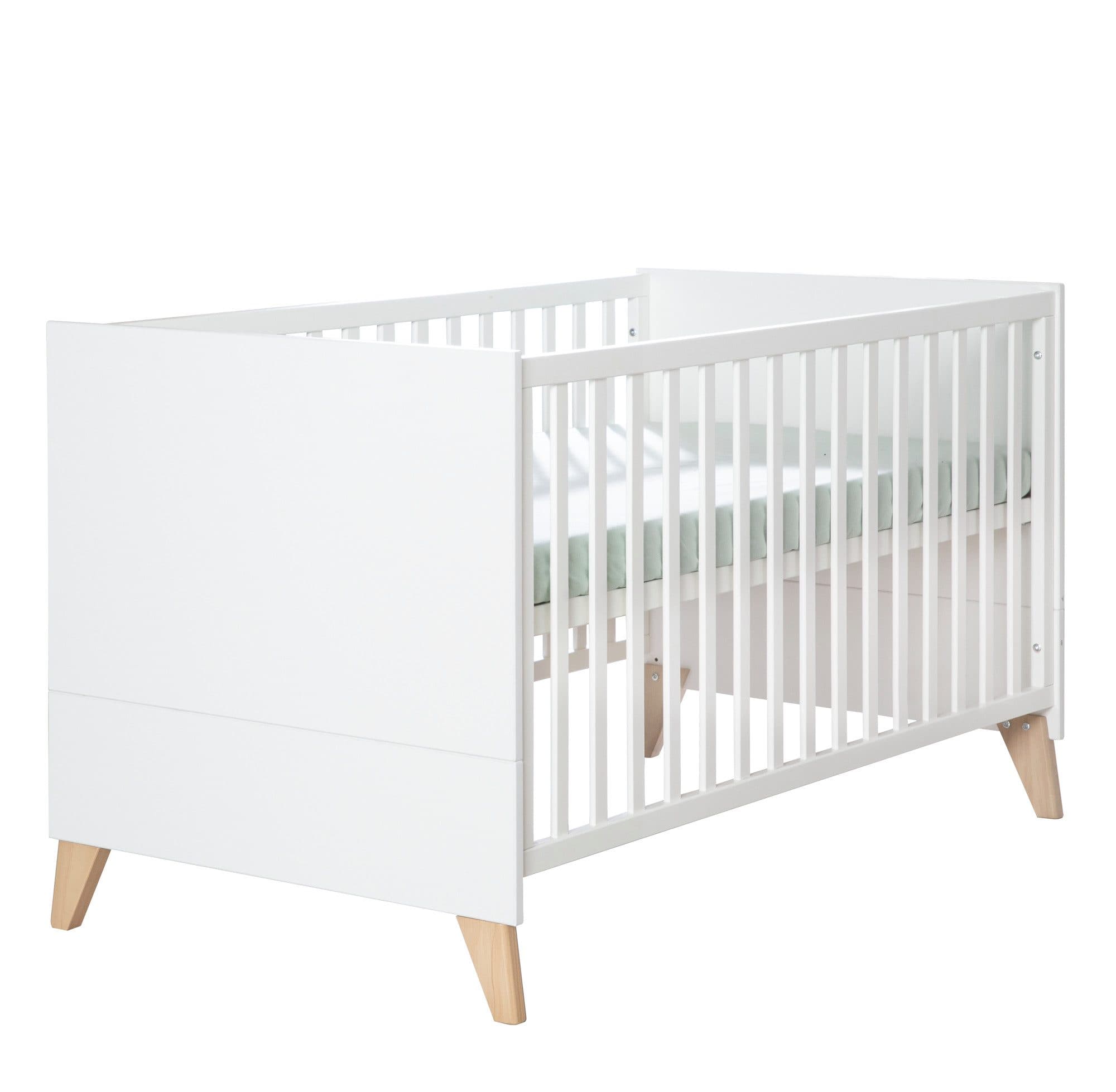 roba® Babybett Leon - Babybett mit 3 Schlupfsprossen & 3-fach höhenverstellbar - Bild 2
