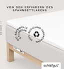 Schlafgut Spannbettlaken Pure Topper Bio-Baumwolle Weiß Jersey Bild 2