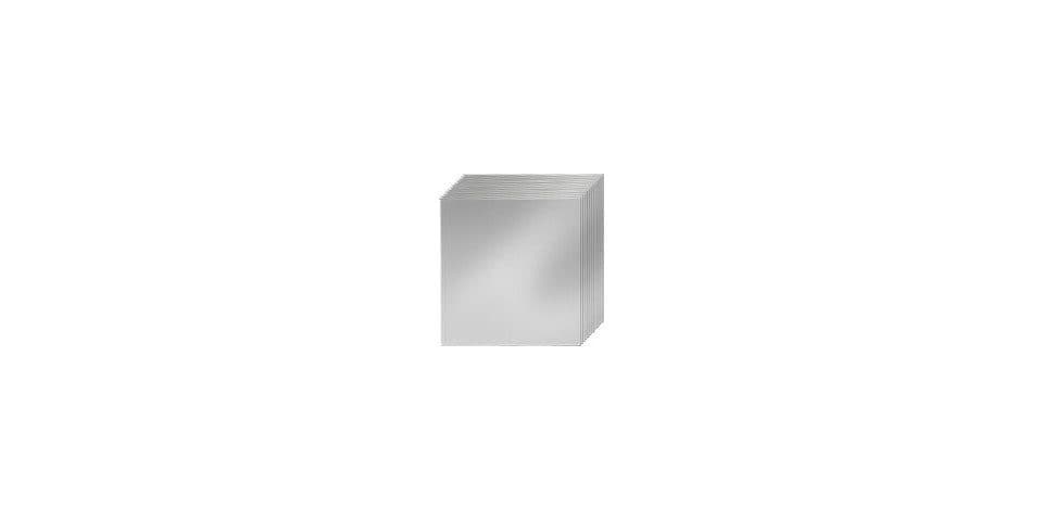 jokey Wandspiegel Spiegelkachel-Set Silber Klassisch