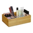 relaxdays Aufbewahrungsbox 2er Set Bambus Stapelbar Natur Bild 2