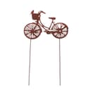 UNUS GARDEN Gartenstecker Fahrrad Edelrost Metall Bild 2