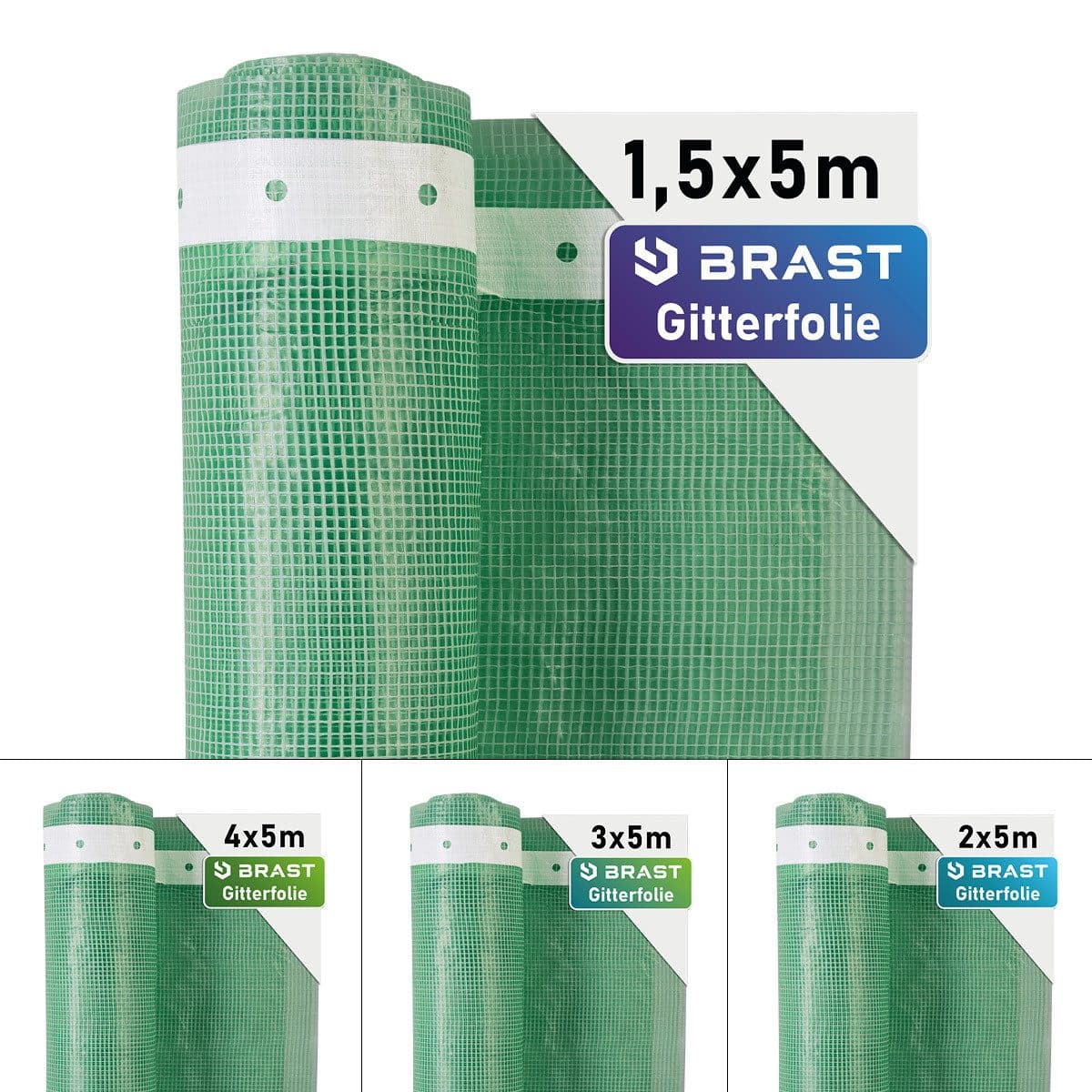 BRAST Gitterfolie Gewächshausfolie Grün 250 g/m² witterungsbeständig - Bild 2