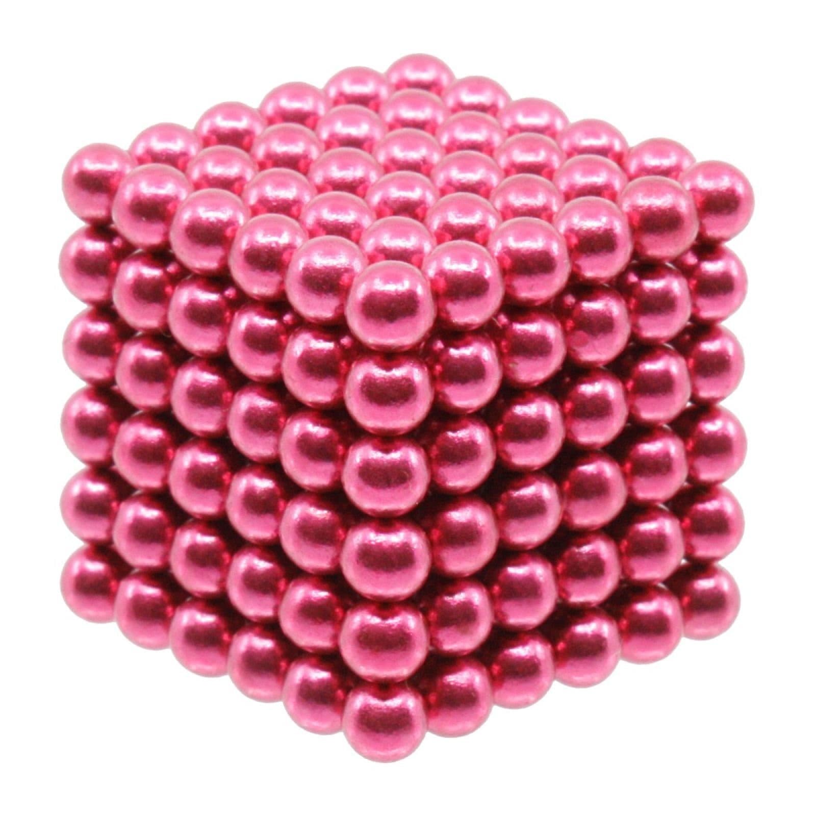 FurniSafe Neocube 5 mm Magnetkugeln pink Set mit 216 Kugeln Magnetspielbausteine
