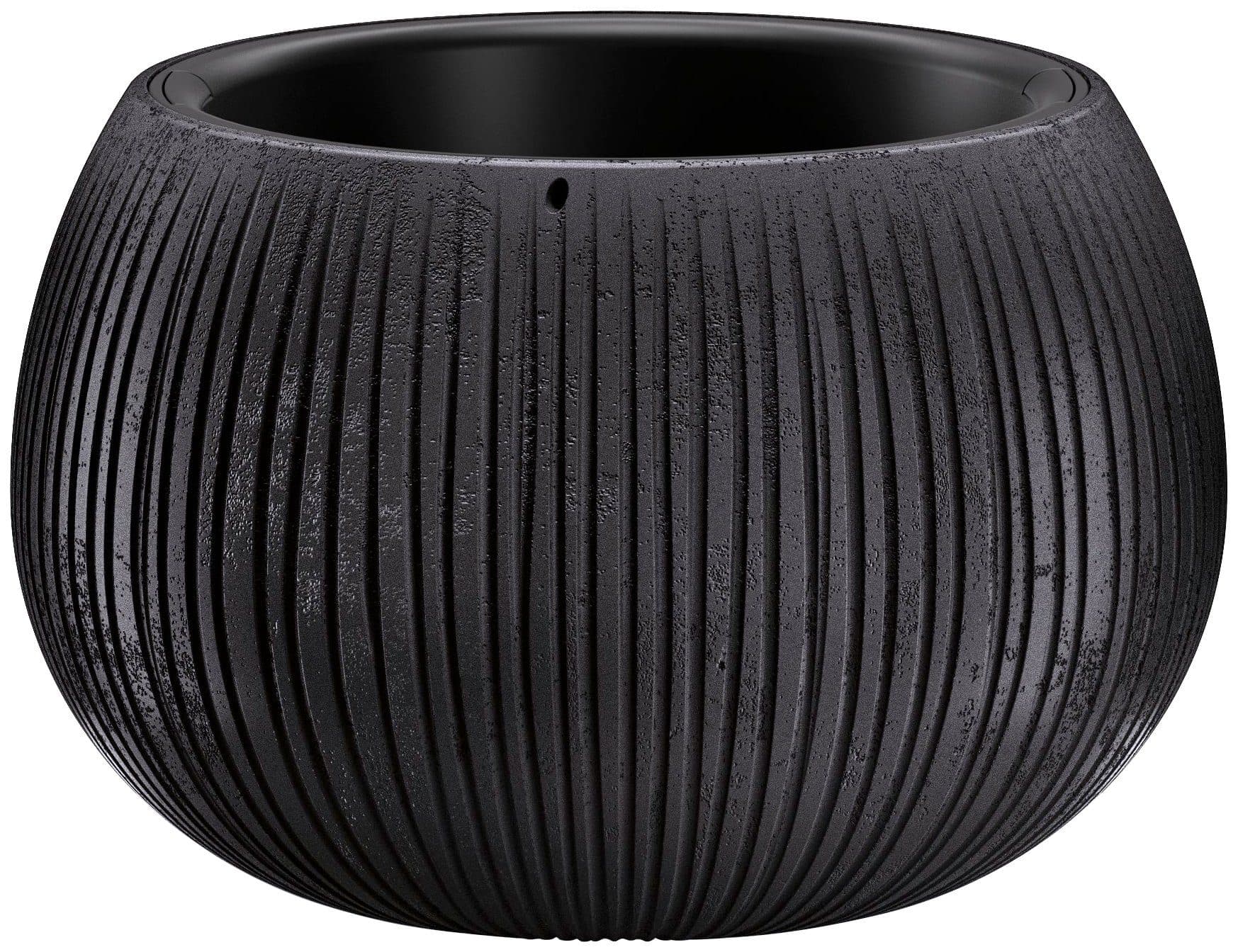 Prosperplast Blumentopf Beton Bowl Schwarz Kunststoff