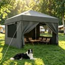 HOMALL Faltpavillon 3x3/3x6 m Gartenpavillon Pop Up Pavillon Bild 2
