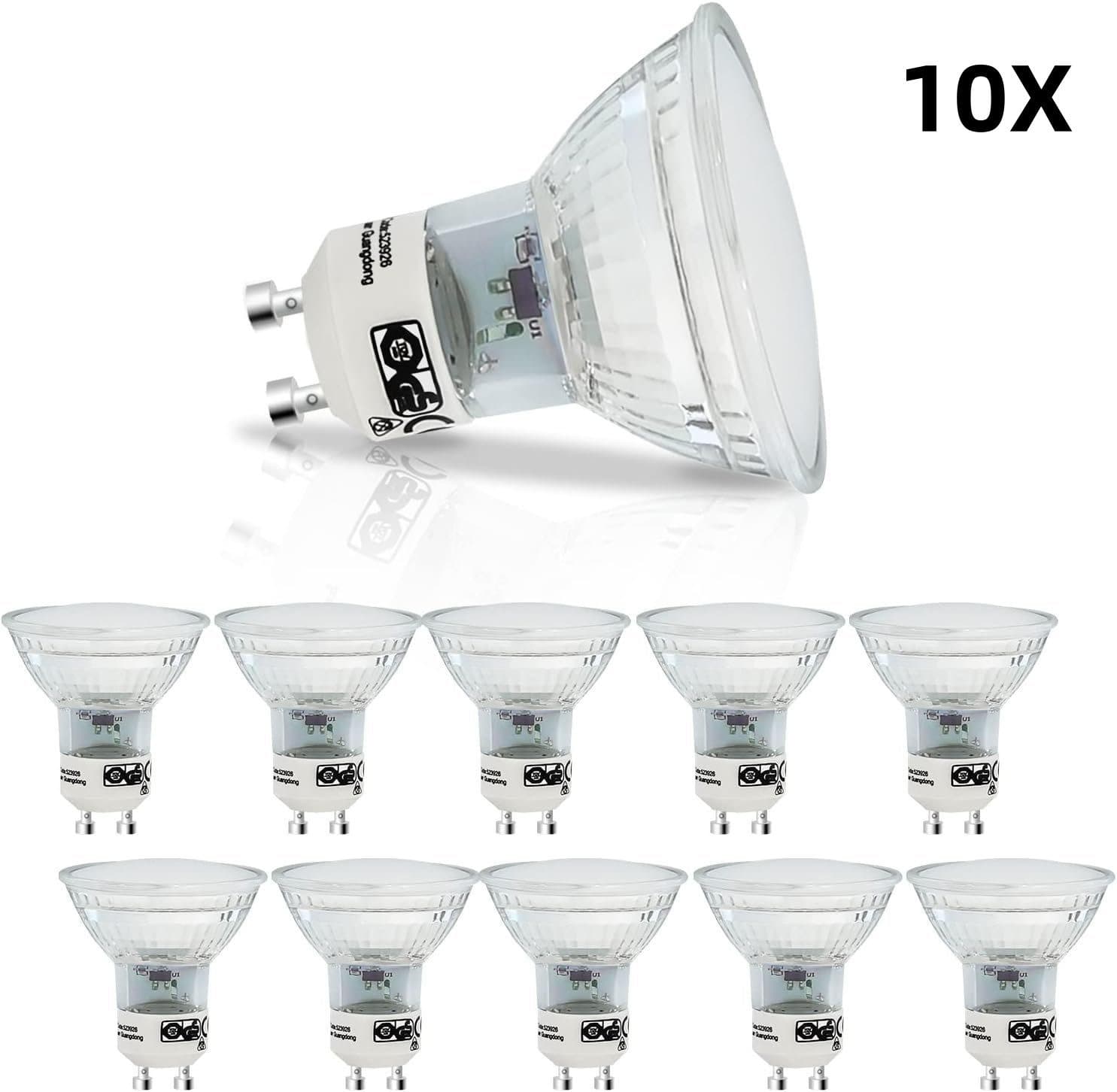 ZMH LED-Leuchtmittel GU10 Warmweiß 10 St. 2700K - Bild 2
