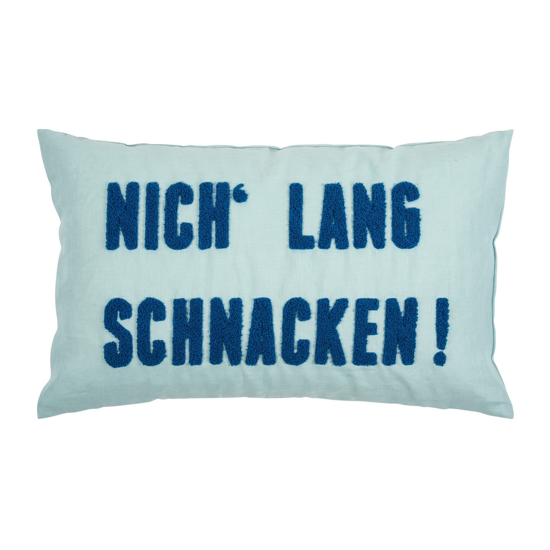 PAD Kissenhülle Fraze Nich lang Schnacken Aqua 30x50 cm - Bild 2