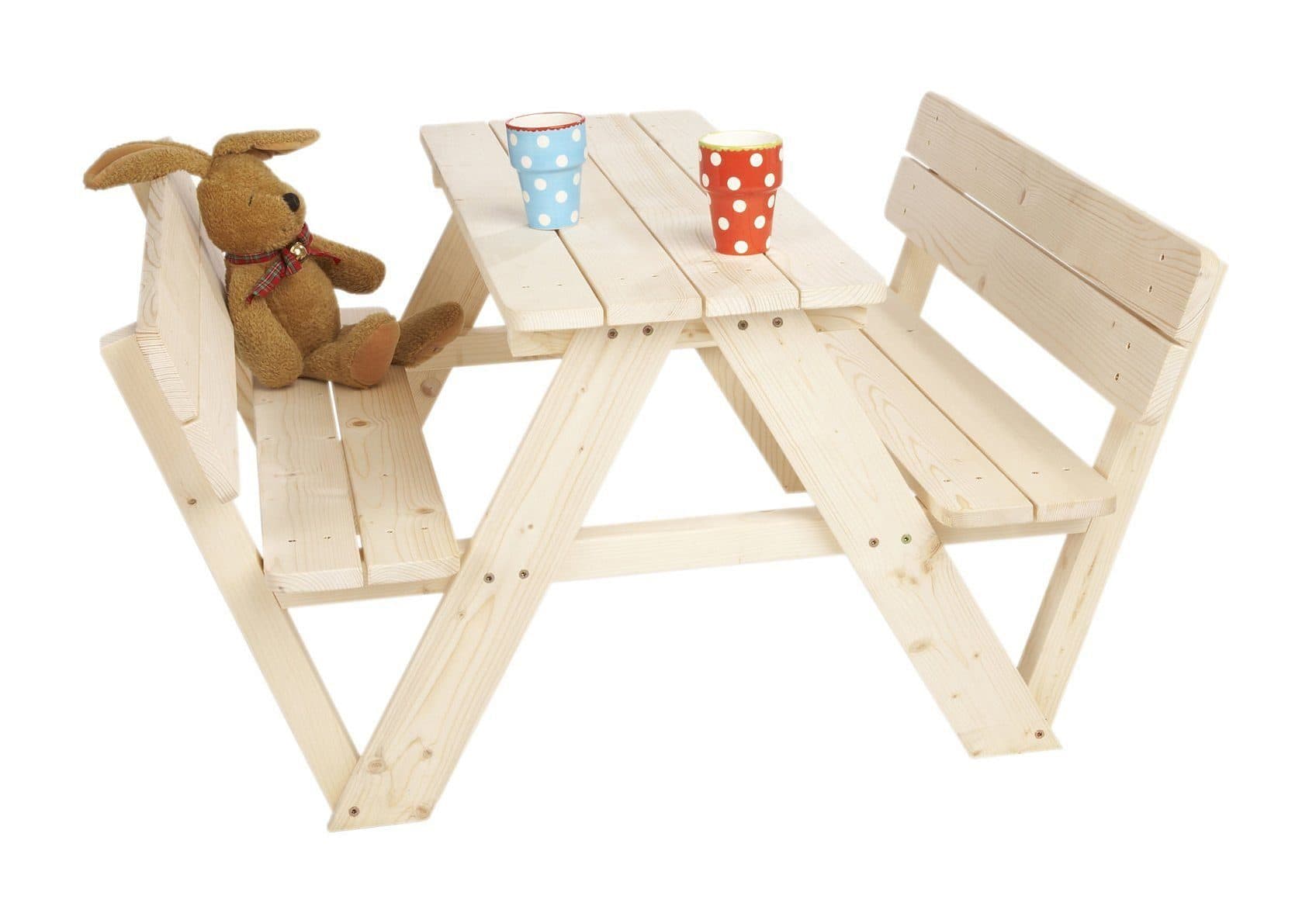 Kindersitzgruppe aus Massivholz für Garten und Terrasse