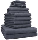 Betz Handtuch Set Berlin 12-tlg. Dunkelgrau 100% Baumwolle Bild 2