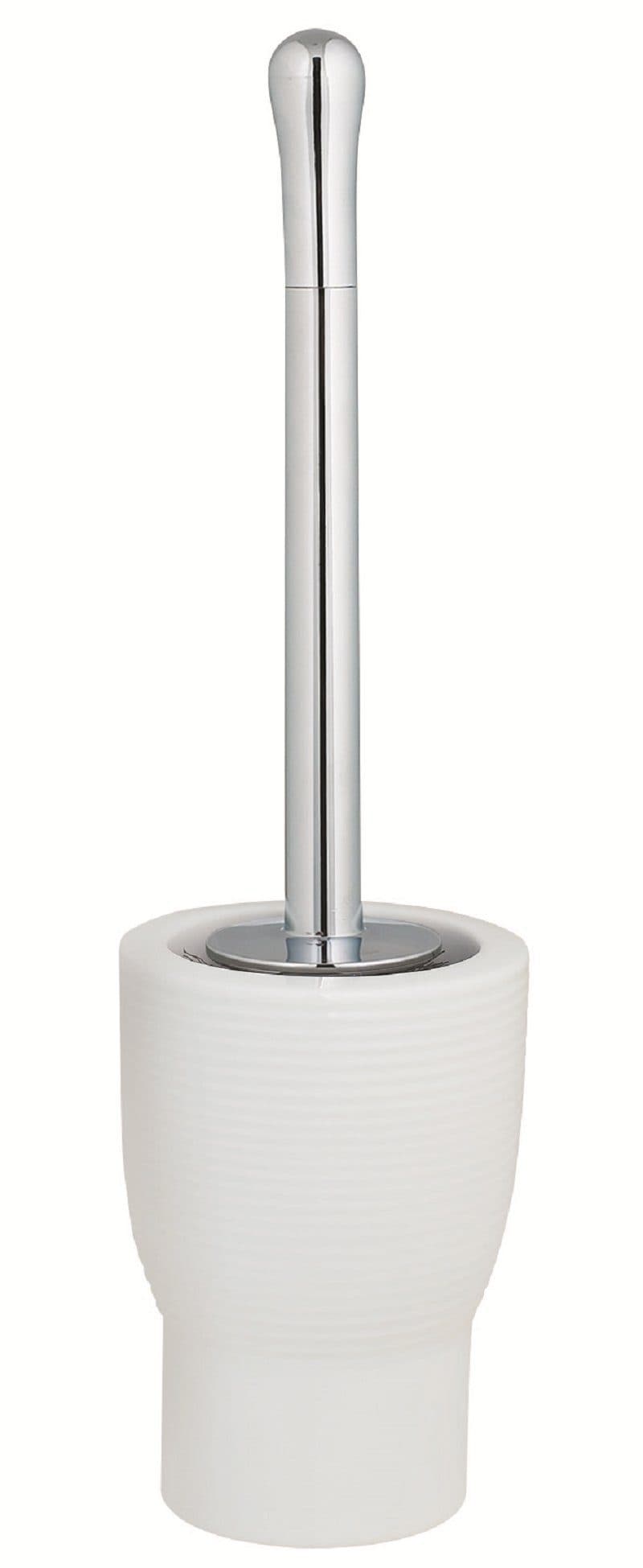 spirella WC-Garnitur OPERA Toilettenbürste weiß Porzellan verchromt