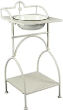 Ambiente Haus Badaccessoire-Set Waschschüssel mit Stand - eckig in Beige Bild 2