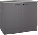 Spülenschrank OPTIFIT OPTImulti Anthrazit Matt Bügelgriff Bild 2