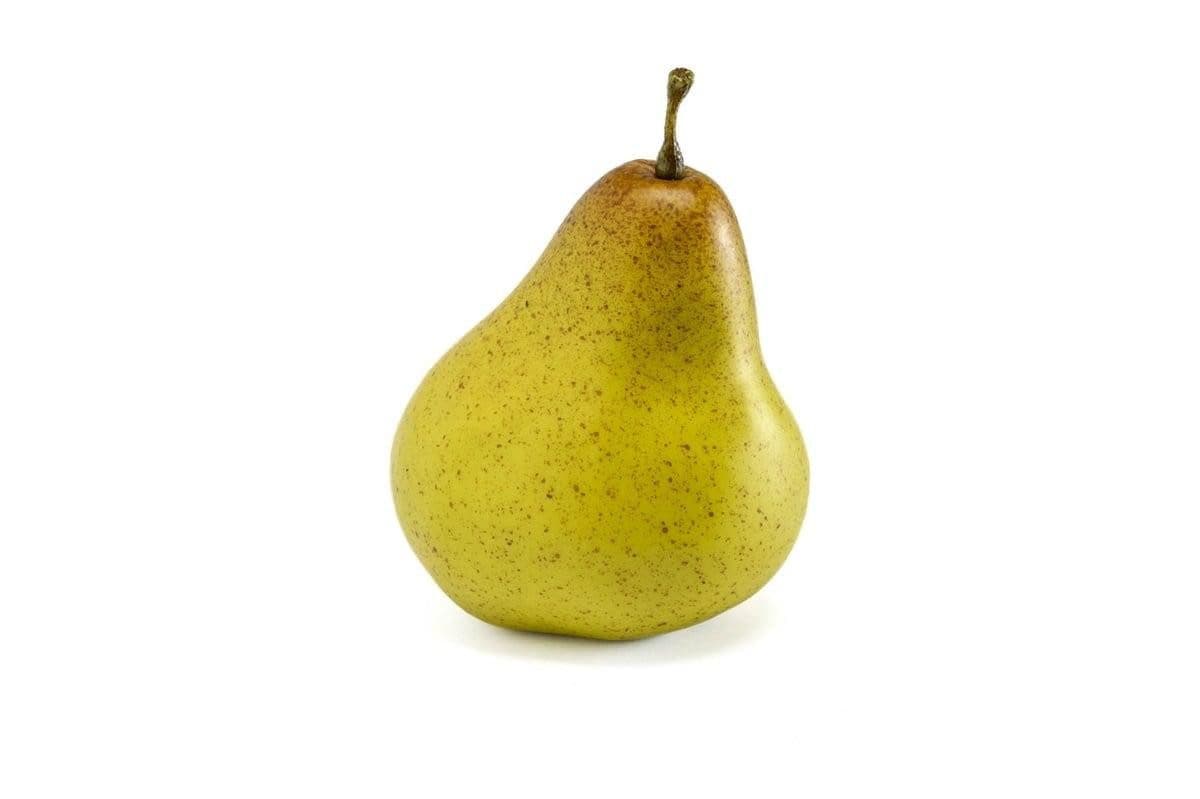 artplants Deko Obst Birne Kamala Grün-Braun 8cm