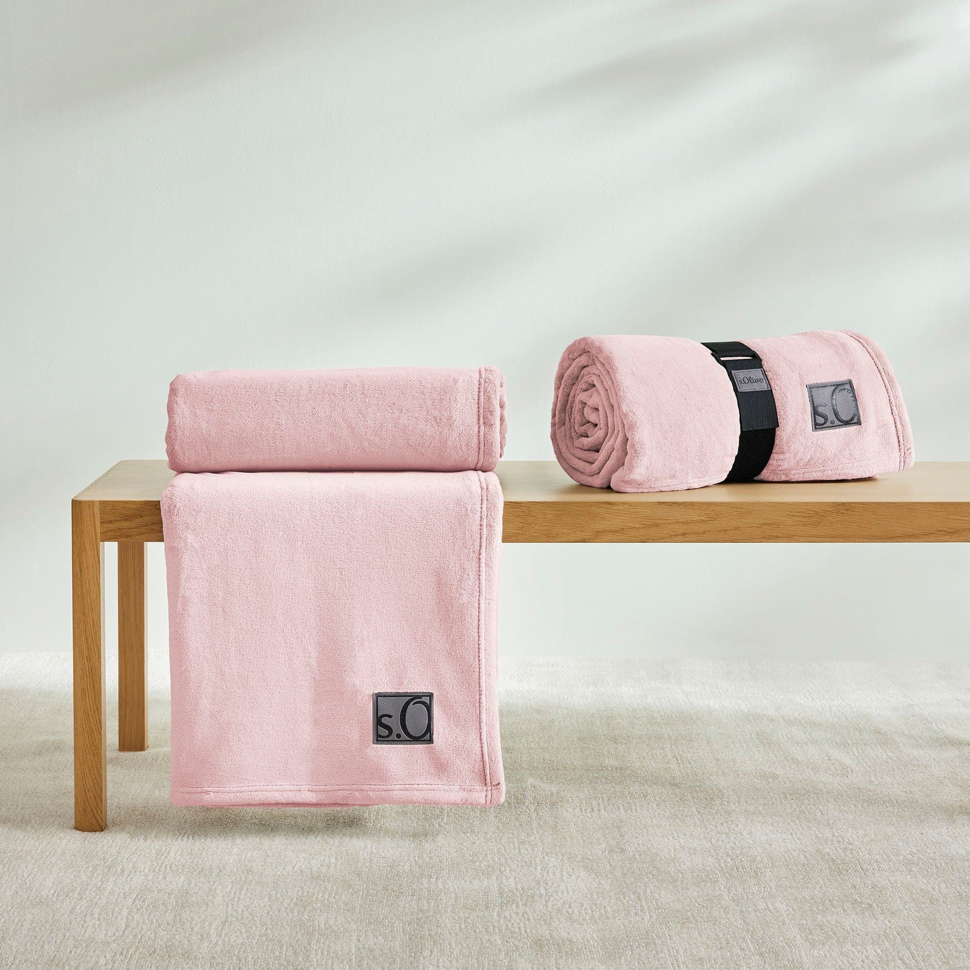 s.Oliver Wohndecke Kuschelsoft Rosa Polyester 150x200cm - Bild 2