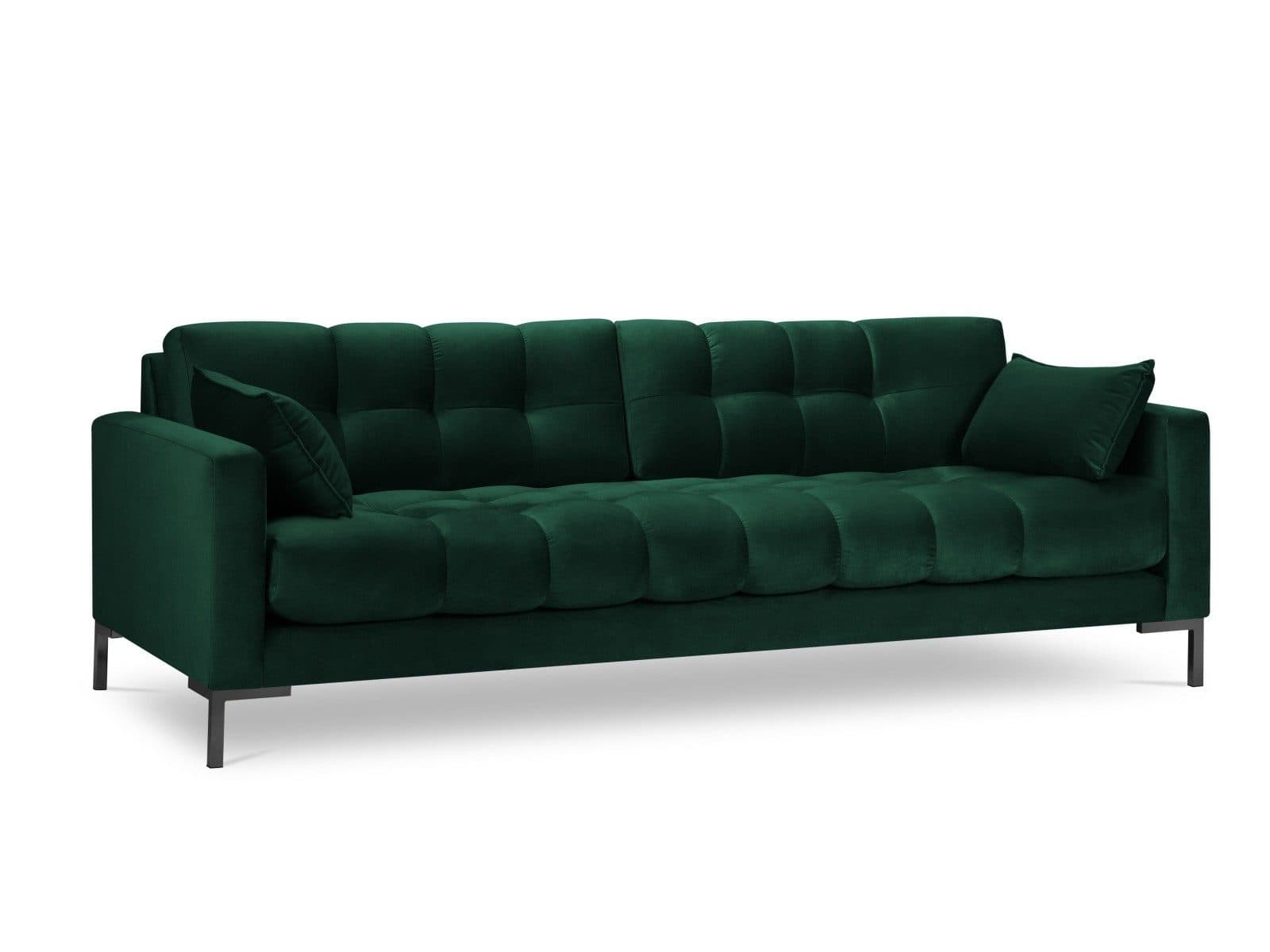 Micadoni Sofa Mamaia 4-Sitzer Flaschengrün Samt - Bild 2