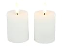 Countryfield LED-Kerze 2er-Set Weiß Echtwachsmantel Timer Bild 2