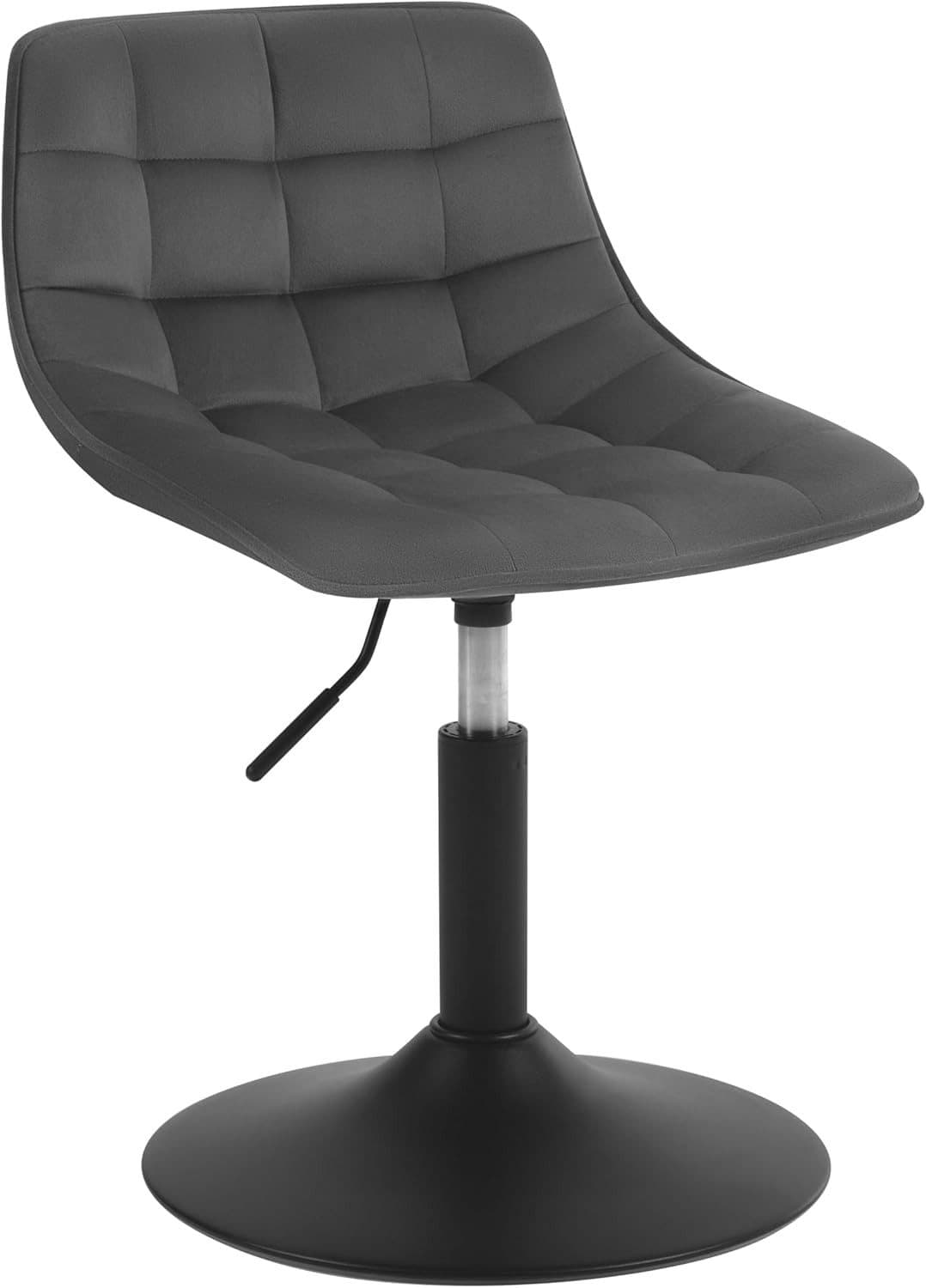 Woltu Barhocker Dunkelgrau Samt 360° Drehbar Höhenverstellbar - Bild 2