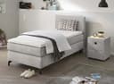 Jockenhöfer Boxspringbett Alinas Grau mit Topper Bild 2