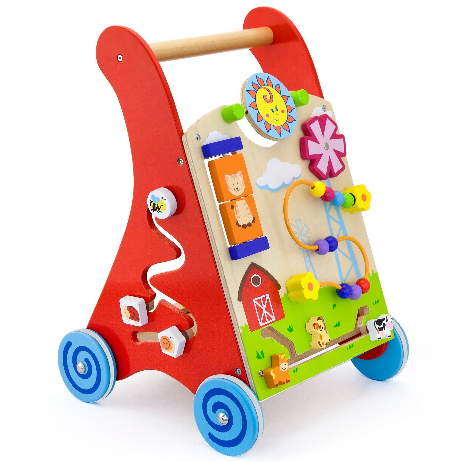 TikTakToo Lauflernwagen Bunt mit Motorikspielzeug und FSC-Holz - Bild 2