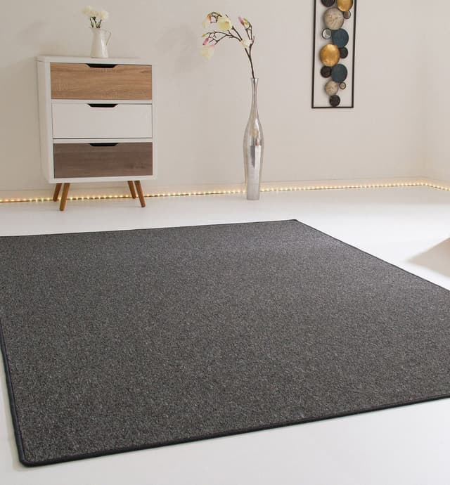 Steffensmeier Teppich Meddon: Designerteppich mit Schlinge für Wohnzimmer und Schlafzimmer